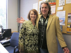 Paul Mark and Carolyn Fox in the Studio