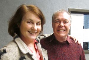 Phil Proctor in the studio with Carolyn Fox